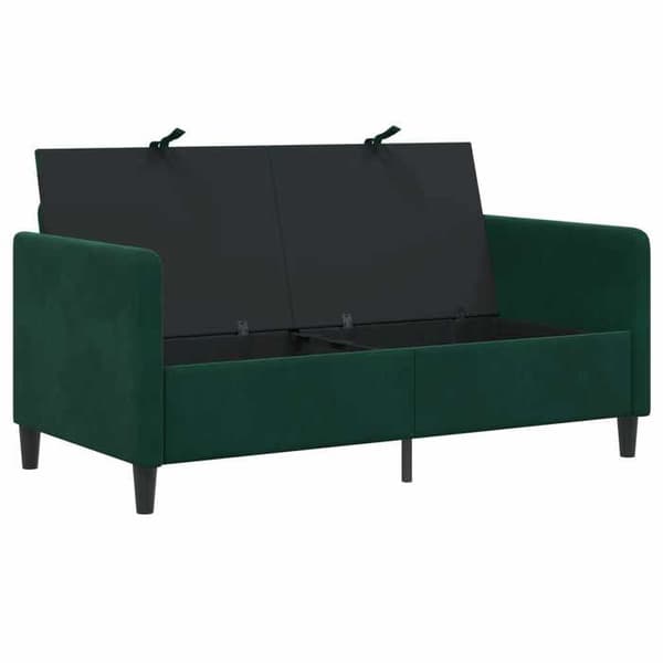 Maison Exclusive - Soffa med förvaring Mörkgrön 152 x 78 x 87 cm Polyester