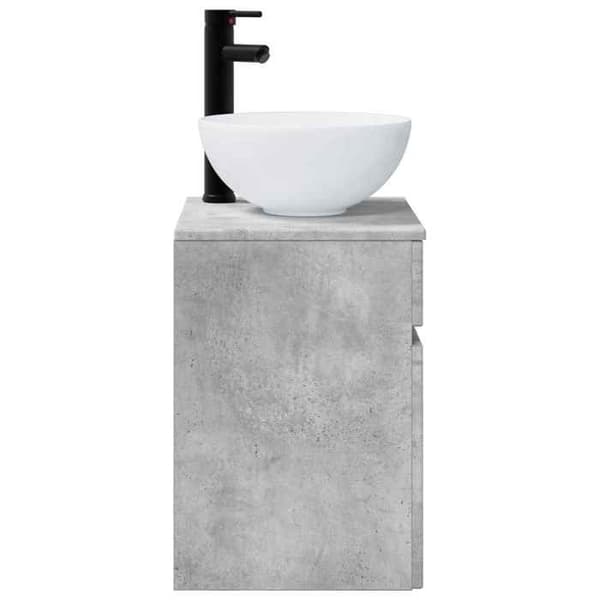 Maison Exclusive - Væghængt vaskemøbel Grå beton 39 x 35 x 63 cm