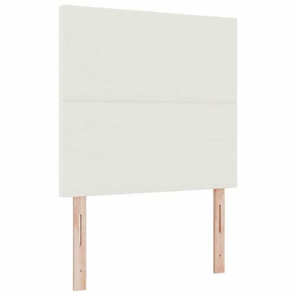 Maison Exclusive - LED-päätyvalaisin Kermansävy 100 cm Samettikangas Grädde