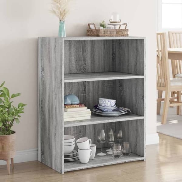 Maison Exclusive - Buffé Sonoma Grå 70x41x93 cm Ingenjörsträ