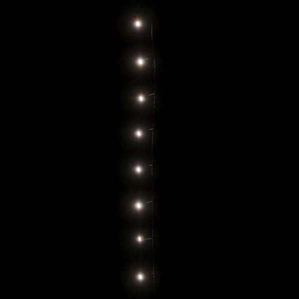 Lysguirlande - EKSKLUSIV HUS - 600 LED 60 m - 8 effekter - Indendørs & udendørs - Adapter inkluderet Vit