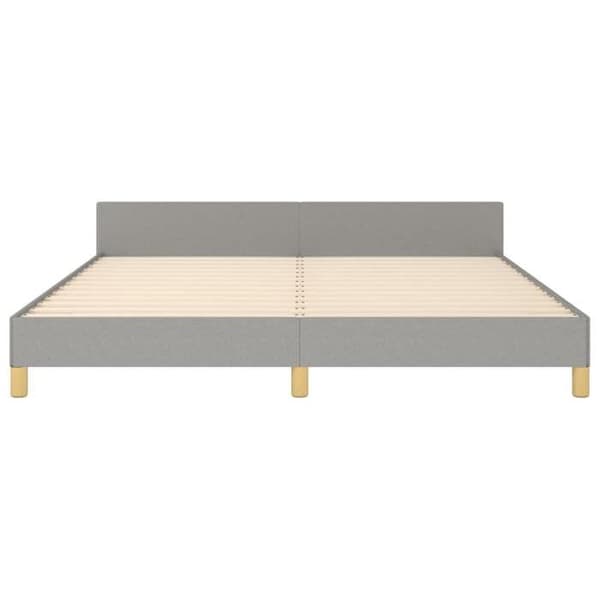 Maison Exclusive - Sengebund uden madras lys grå 160x200 cm stof
