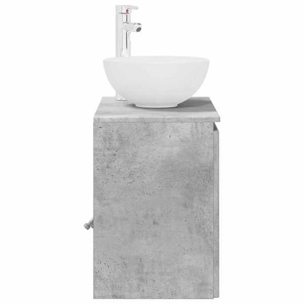 Maison Exclusive - Väggmonterad handfat vanity Grå betong 49,5 x 35 x 63 cm