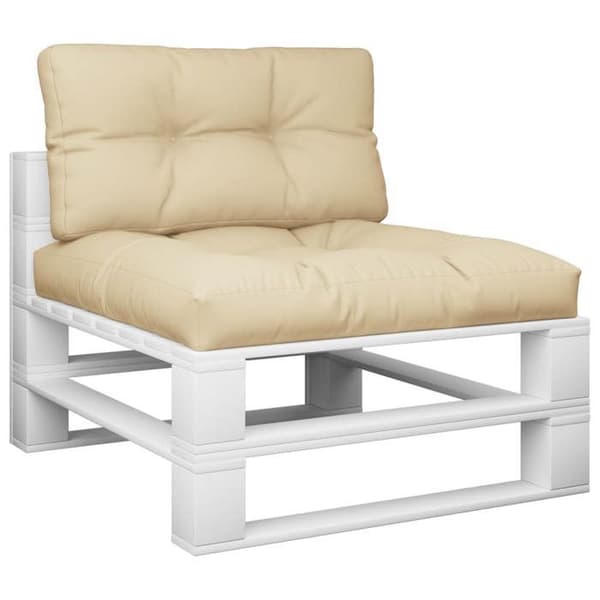 Maison Exclusive - Pallet puder sæt af 2 beige stof