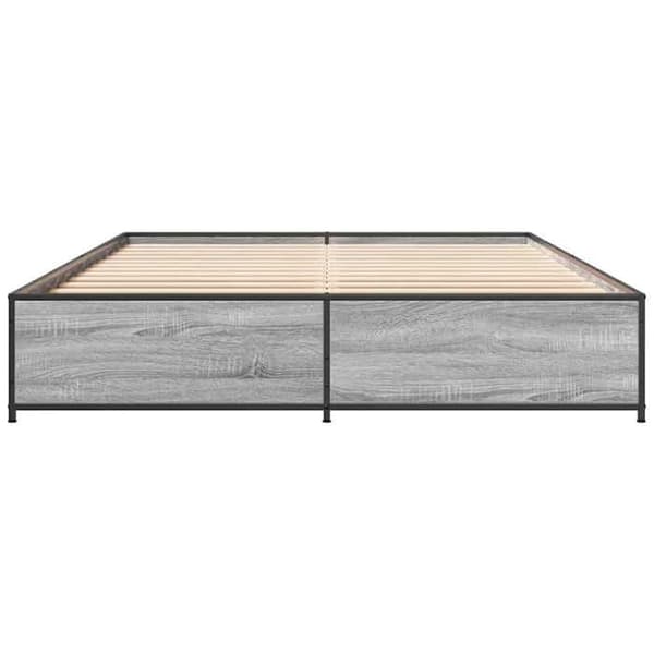 Maison Exclusive - Sengestel uden madras sonoma grå 150x200 cm sonoma grå