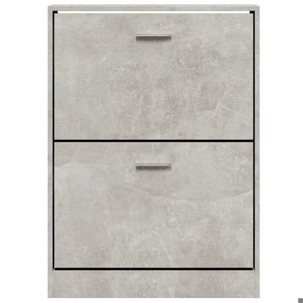 Maison Exclusive - Skoskab Grå beton 59x17x81 cm Ingeniørtræ