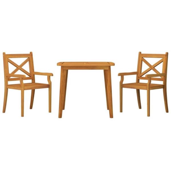 Maison Exclusive - Have spisebordssæt 3 stk Solid akacietræ