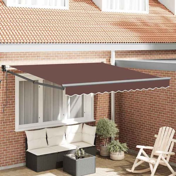 Maison Exclusive - Automatisk infällbar markis brun 300x250 cm