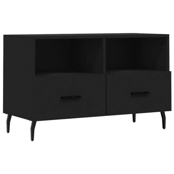 Maison Exclusive - TV Møbel Sort 80x36x50 cm Ingeniørtræ