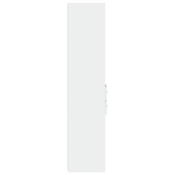 Maison Exclusive - Vit hög buffé 40x42,5x185 cm ingenjörsträ