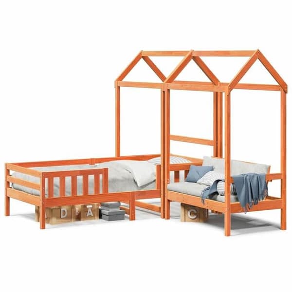 Maison Exclusive - Vuode- ja penkkisetti katolla ilman patjaa 75x190 cm