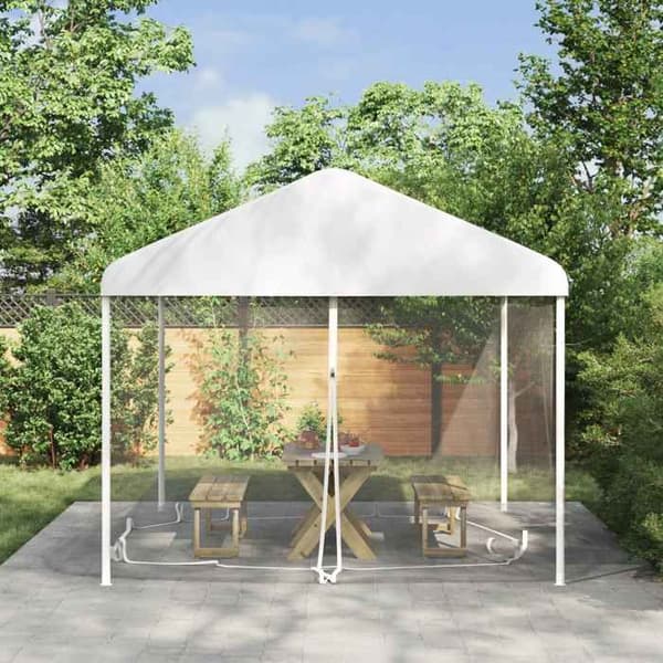 Maison Exclusive - Myggnät för gazebo 220 mesh Vit 4,5 x 3 x 2 m Polyester