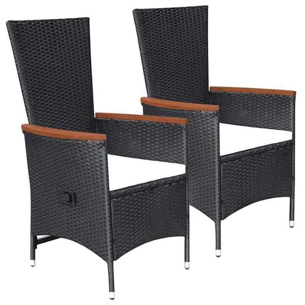 Maison Exclusive - Have spisebordssæt 3 dele Sort Svart