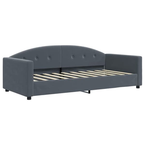 Maison Exclusive - Mörkgrå vilobädd 90x190 cm sammet
