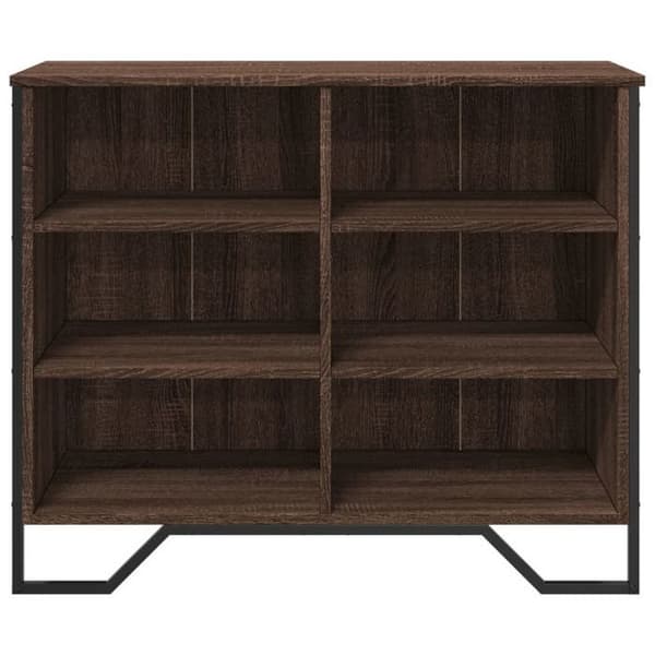 Maison Exclusive - Buffé ek brun 91x35,5x74,5 cm ingenjörsträ