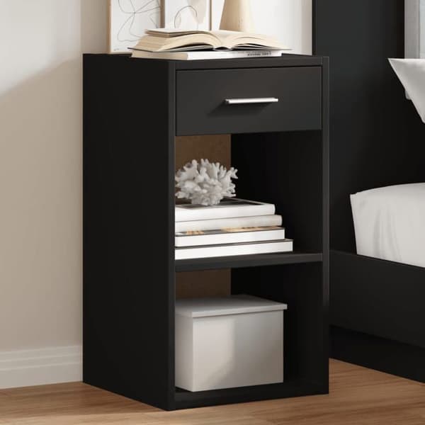 Natteskab - Eksklusivt Hus - Sæt af 2 - Sort - 35x34x65 cm Svart