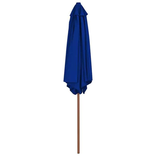 Maison Exclusive - Puutarhasateenvarjo sinisellä puupylväällä 270 cm Blå