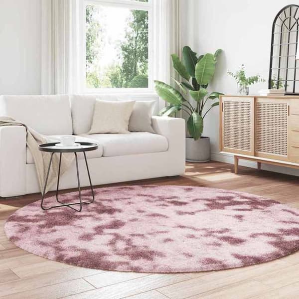 Maison Exclusive - NAVARRA vaaleanpunainen pitkäkarvainen matto 200x200 cm