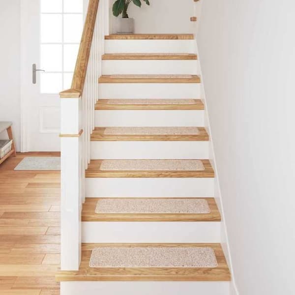 Maison Exclusive - Halkfria Mattor för Trappor 15 st 75 x 20 cm Kräm PP