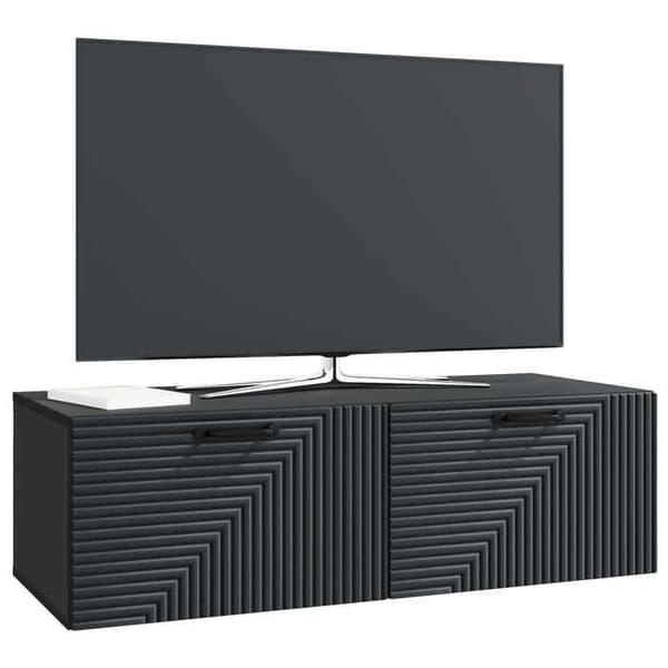 Maison Exclusive - Væghængt TV-møbel Sort 98 x 41 x 30 cm Ingeniørtræ