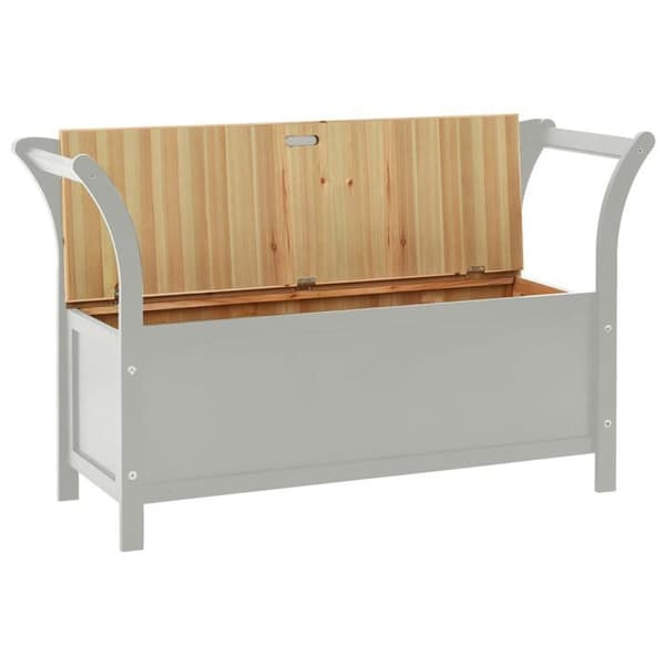 Maison Exclusive - Bænk Grå 107x45x75,5 cm Solid Fyrretræ