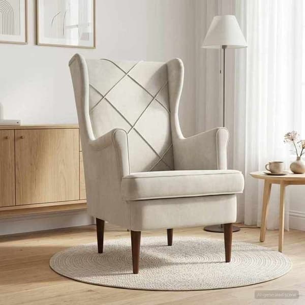 Maison Exclusive - Samettinen Kermatuoli