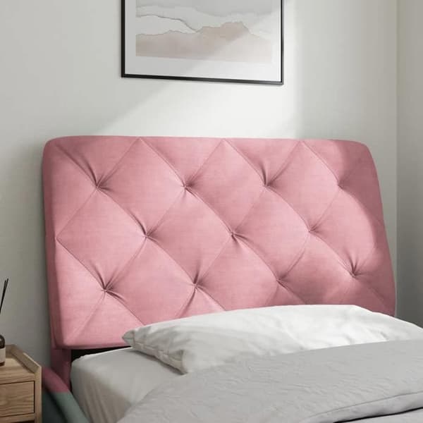 Maison Exclusive - Rosa sänggavelkudde 90 cm sammet