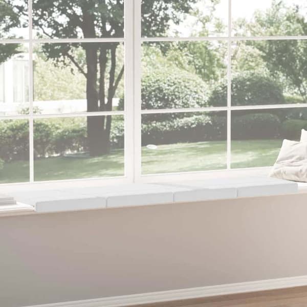 Maison Exclusive - Bänkdyna 4 st Vit Tyg Djup 35 cm Vit