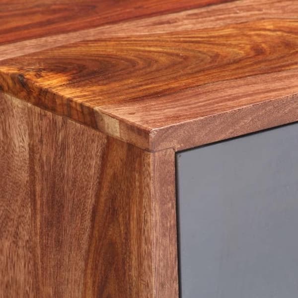 Maison Exclusive - Harmaa buffet 120x30x55 cm massiivipuuta Grå