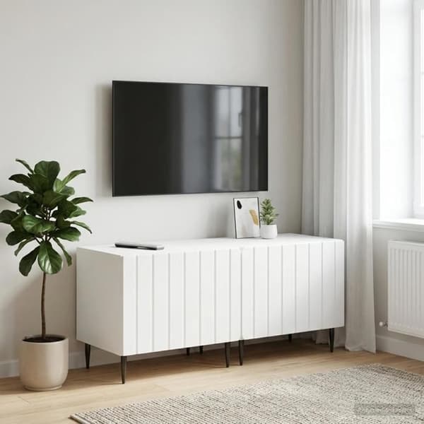 Maison Exclusive - TV Møbel Hvid Ingeniørtræ