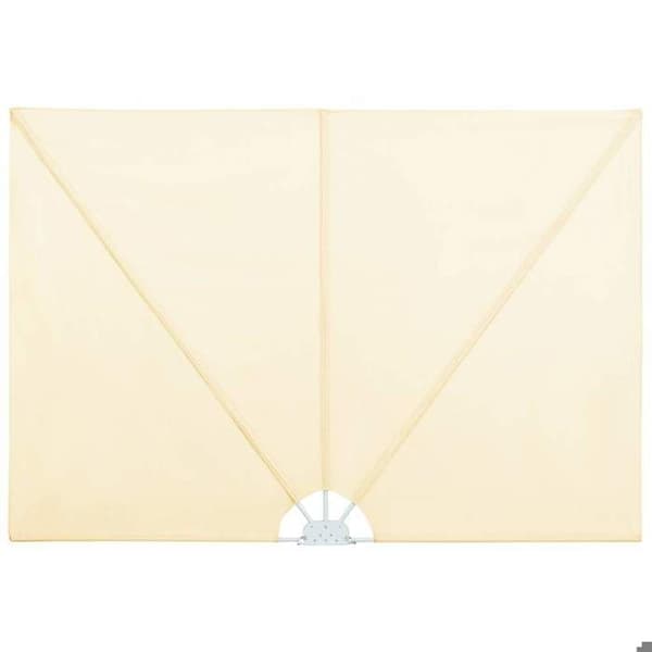 Maison Exclusive - Fällbart sidotak för terrass Creme 300 x 150 cm