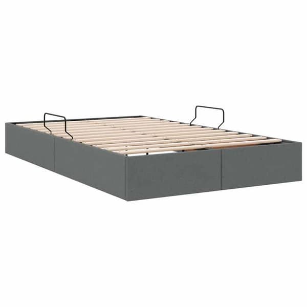 Maison Exclusive - Mörkgrå ottoman sängram 120 x 200 cm tyg