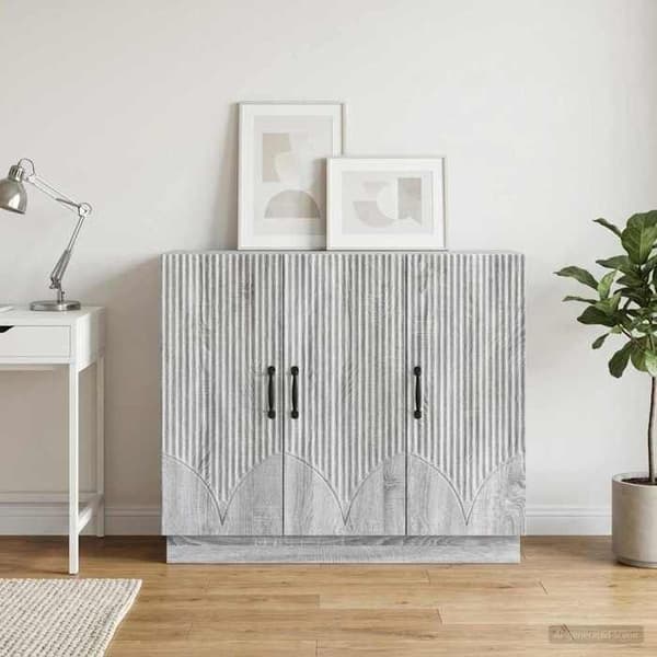 Maison Exclusive - Buffet Sonoma grå 89 x 34,5 x 77 cm Ingeniørtræ