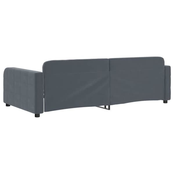 Maison Exclusive - Mörkgrå vilobädd 90x190 cm sammet