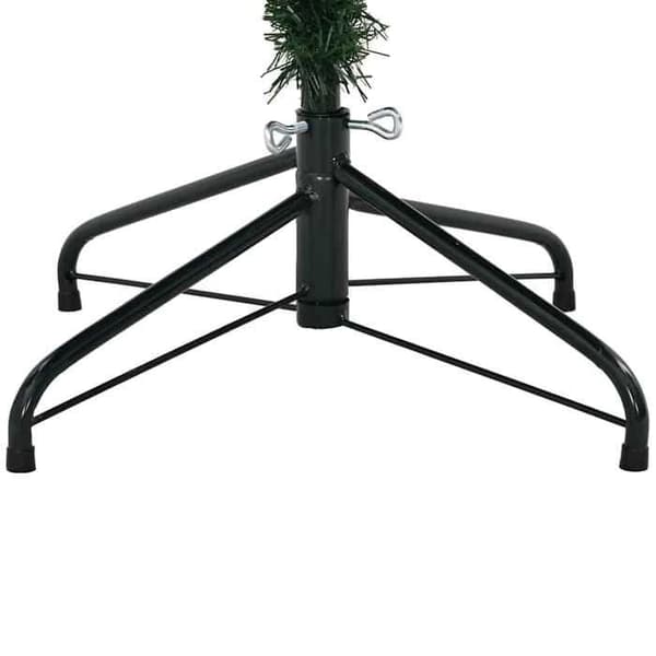 Kunstig juletræ - EKSKLUSIV HUS - 210 cm - PVC & PE - Stabil stålsupport - Moderne grøn design Grön
