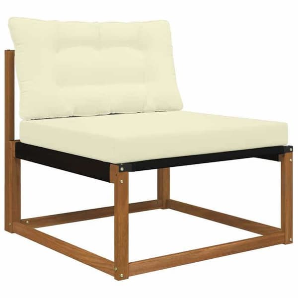 Maison Exclusive - Ulkokäyttöön tarkoitettu polyesterinen sohvatyyny, kerma 80 x 68,5 cm Grädde