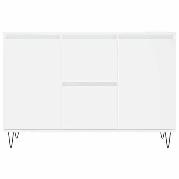 Maison Exclusive - Buffé vit 101,5x35x70 cm ingenjörsträ