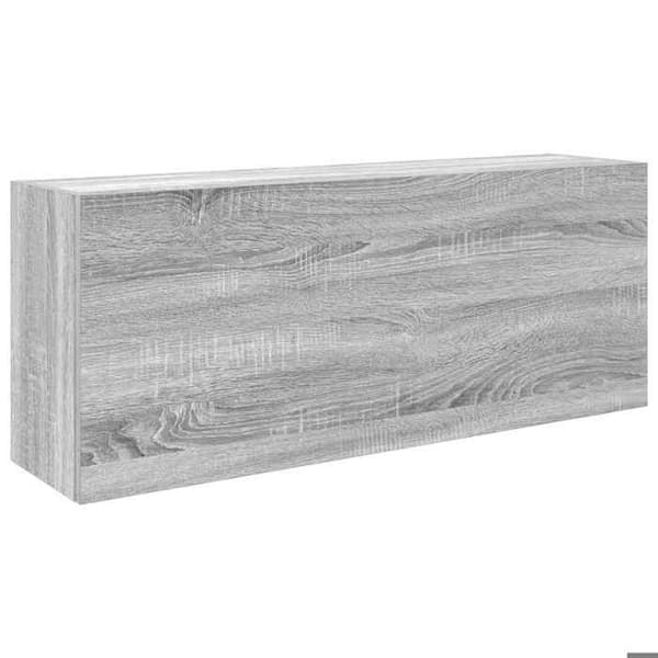 Maison Exclusive - Väggmonterad badrumsskåp sonoma grå 100x25x40 cm ingenjörsträ Sonoma grå