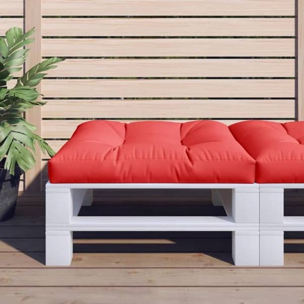 Maison Exclusive - Punainen palettityyny 80x80x12 cm kangas