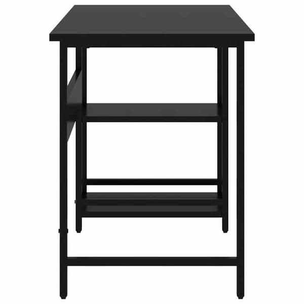 Maison Exclusive - Sort computerbord 105x50x72 cm MDF og metal Svart
