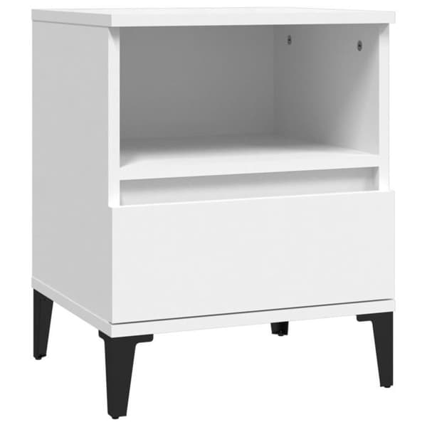 Maison Exclusive - Natborde 2 stk Hvid 40x35x50 cm Vit