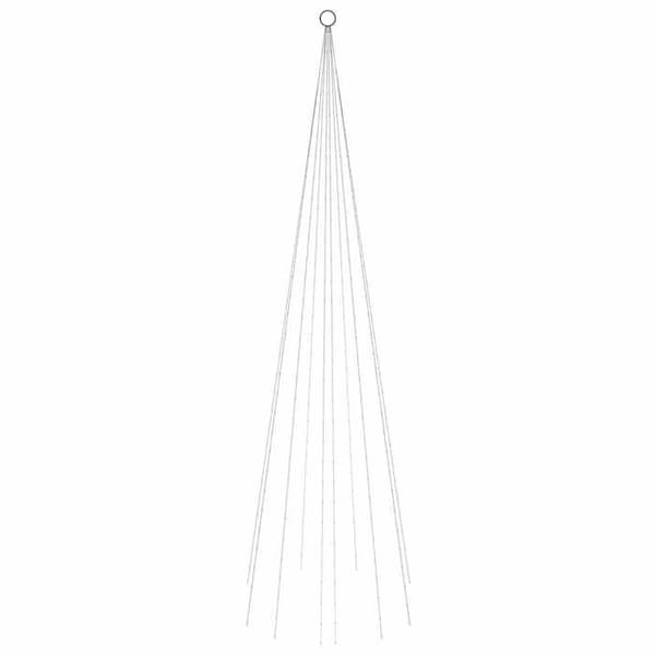 Maison Exclusive - Julgran på flaggstång 310 blå LED 300 cm Blå