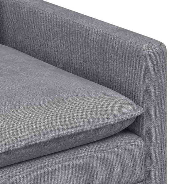 Maison Exclusive - Soffa Grå ljus 76 x 81 x 87,5 cm Polyester