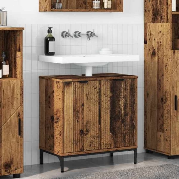 Maison Exclusive - Badrumsmöbel i gammalt trä
