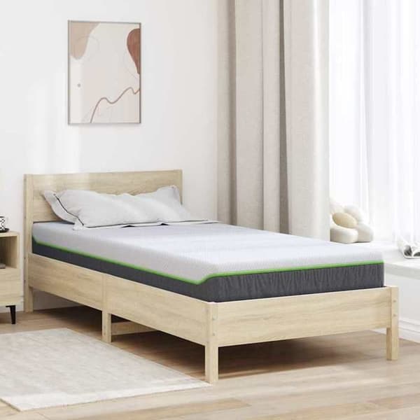 Maison Exclusive - Mellemhårdt madras 100 x 200 cm Hvid og Grå