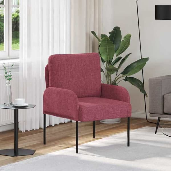 Maison Exclusive - Sofaer med pude 55cm Bordeaux Krydsfiner
