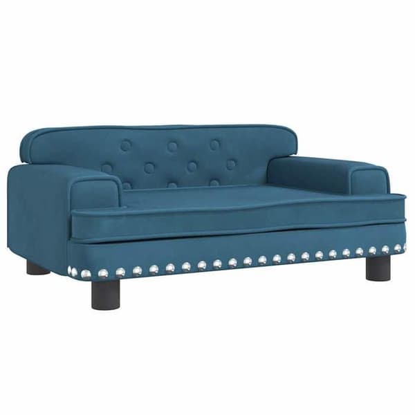 Maison Exclusive - Hundsäng blå 70x45x30 cm sammet Blå