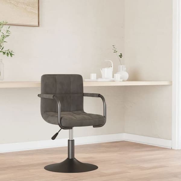 Maison Exclusive - Mørkegrå Velour Spisestol