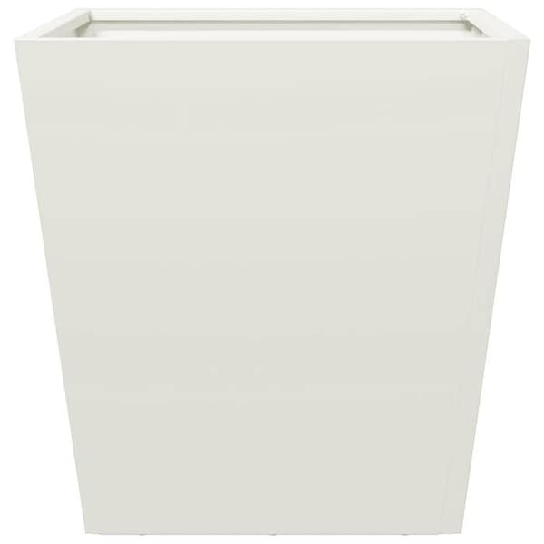 Maison Exclusive - Vit kruka 40x40x40 cm stål