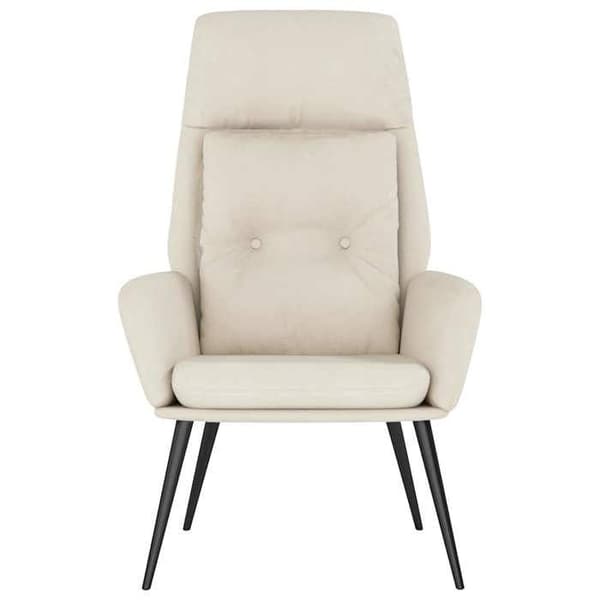 Maison Exclusive - Avkopplingsstol Creme Syntetmocka Grädde
